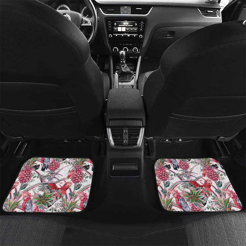 Australia Pink Galah Car Mats Rose-breasted Cockatoo Pineapple Seamless Vibes - Aussie Hoodie