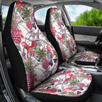 Australia Pink Galah Car Seat Cover Rose-breasted Cockatoo Pineapple Seamless Vibes - Aussie Hoodie