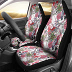 Australia Pink Galah Car Seat Cover Rose-breasted Cockatoo Pineapple Seamless Vibes - Aussie Hoodie