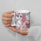 Australia Pink Galah Ceramic Mug Rose-breasted Cockatoo Pineapple Seamless Vibes - Aussie Hoodie