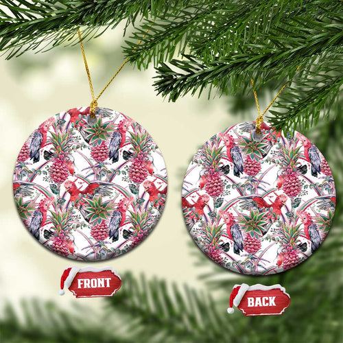 Australia Pink Galah Ceramic Ornament Rose-breasted Cockatoo Pineapple Seamless Vibes - Aussie Hoodie