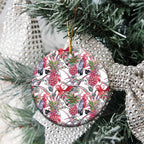 Australia Pink Galah Ceramic Ornament Rose-breasted Cockatoo Pineapple Seamless Vibes - Aussie Hoodie