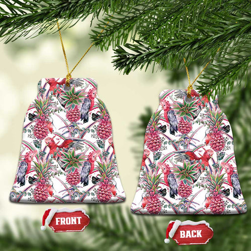 Australia Pink Galah Ceramic Ornament Rose-breasted Cockatoo Pineapple Seamless Vibes - Aussie Hoodie