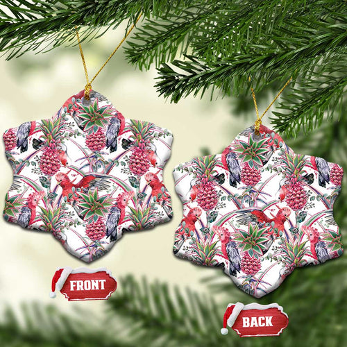Australia Pink Galah Ceramic Ornament Rose-breasted Cockatoo Pineapple Seamless Vibes - Aussie Hoodie