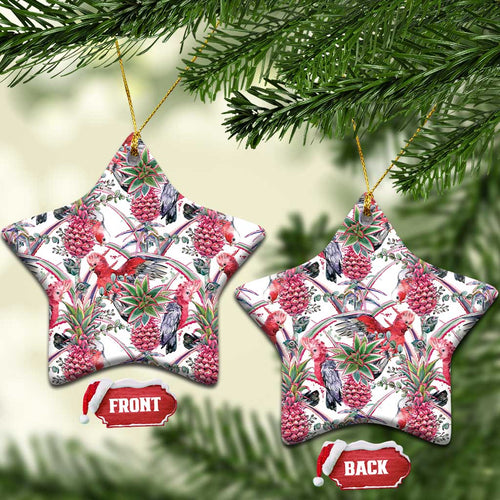 Australia Pink Galah Ceramic Ornament Rose-breasted Cockatoo Pineapple Seamless Vibes - Aussie Hoodie