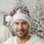 Australia Pink Galah Christmas Santa Hat Rose-breasted Cockatoo Pineapple Seamless Vibes - Aussie Hoodie