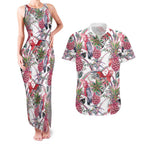 Australia Pink Galah Couples Matching Tank Maxi Dress and Hawaiian Shirt Rose-breasted Cockatoo Pineapple Seamless Vibes - Aussie Hoodie