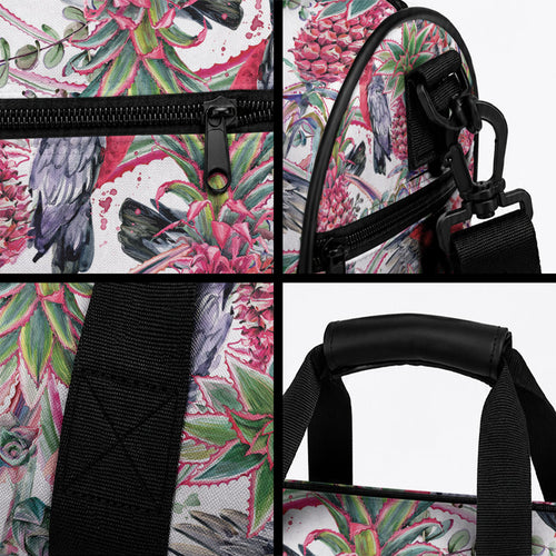 Australia Pink Galah Duffle Bag Rose-breasted Cockatoo Pineapple Seamless Vibes