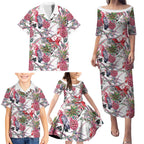 Australia Pink Galah Family Matching Puletasi and Hawaiian Shirt Rose-breasted Cockatoo Pineapple Seamless Vibes - Aussie Hoodie