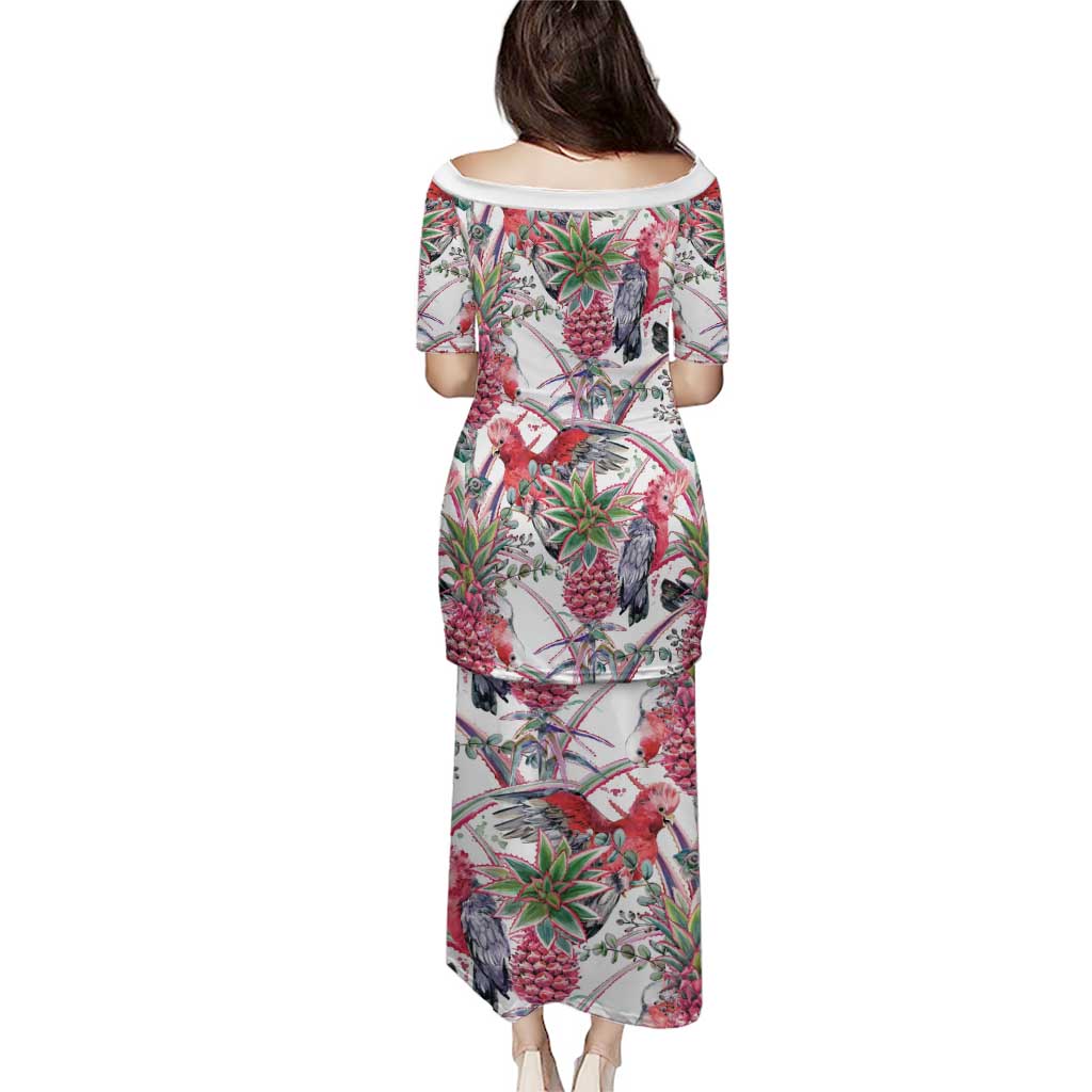 Australia Pink Galah Family Matching Puletasi and Hawaiian Shirt Rose-breasted Cockatoo Pineapple Seamless Vibes - Aussie Hoodie