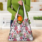 Australia Pink Galah Grocery Bag Rose-breasted Cockatoo Pineapple Seamless Vibes - Aussie Hoodie