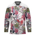 Australia Pink Galah Hockey Jersey Rose-breasted Cockatoo Pineapple Seamless Vibes - Aussie Hoodie