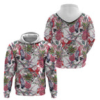 Australia Pink Galah Hoodie Rose-breasted Cockatoo Pineapple Seamless Vibes - Aussie Hoodie