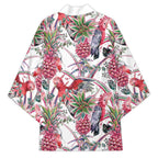 Australia Pink Galah Kimono Rose-breasted Cockatoo Pineapple Seamless Vibes - Aussie Hoodie