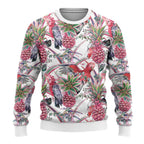 Australia Pink Galah Ugly Christmas Sweater Rose-breasted Cockatoo Pineapple Seamless Vibes - Aussie Hoodie