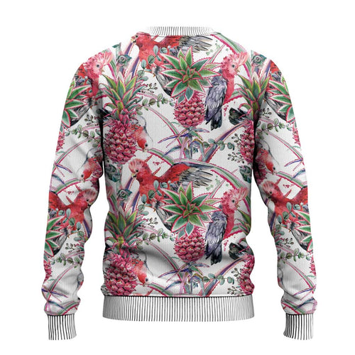 Australia Pink Galah Ugly Christmas Sweater Rose-breasted Cockatoo Pineapple Seamless Vibes - Aussie Hoodie