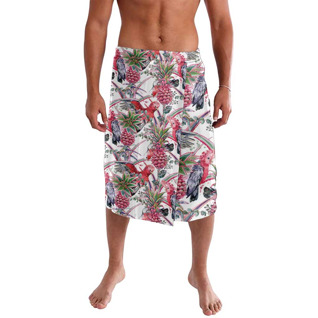 Australia Pink Galah Lavalava Rose-breasted Cockatoo Pineapple Seamless Vibes - Aussie Hoodie