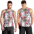 Australia Pink Galah Men Tank Top Rose-breasted Cockatoo Pineapple Seamless Vibes - Aussie Hoodie