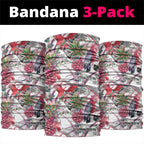 Australia Pink Galah Neck Gaiter Rose-breasted Cockatoo Pineapple Seamless Vibes - Aussie Hoodie