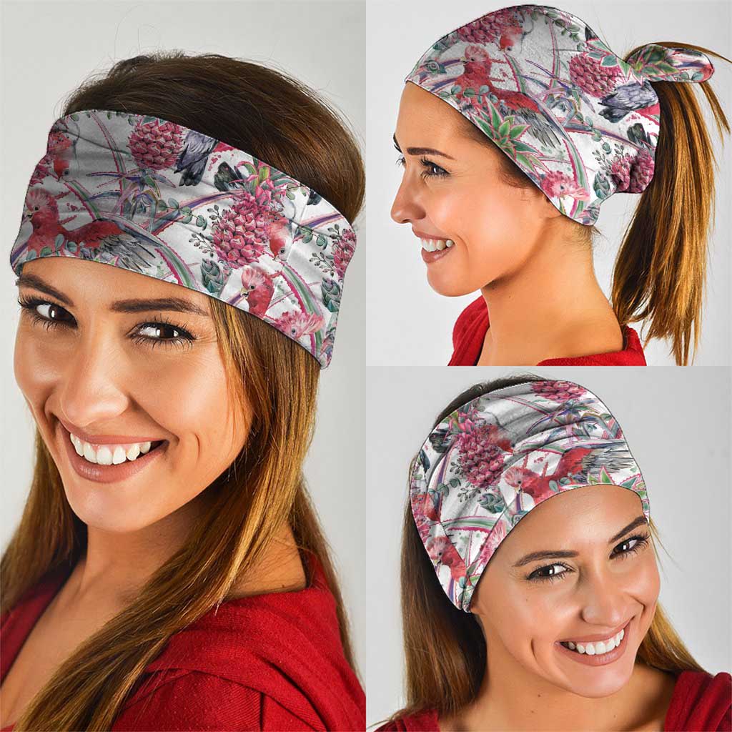 Australia Pink Galah Neck Gaiter Rose-breasted Cockatoo Pineapple Seamless Vibes - Aussie Hoodie