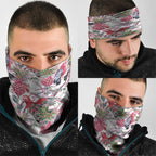 Australia Pink Galah Neck Gaiter Rose-breasted Cockatoo Pineapple Seamless Vibes - Aussie Hoodie