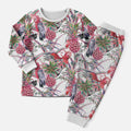 Australia Pink Galah Christmas Pajama Set Rose-breasted Cockatoo Pineapple Seamless Vibes - Aussie Hoodie