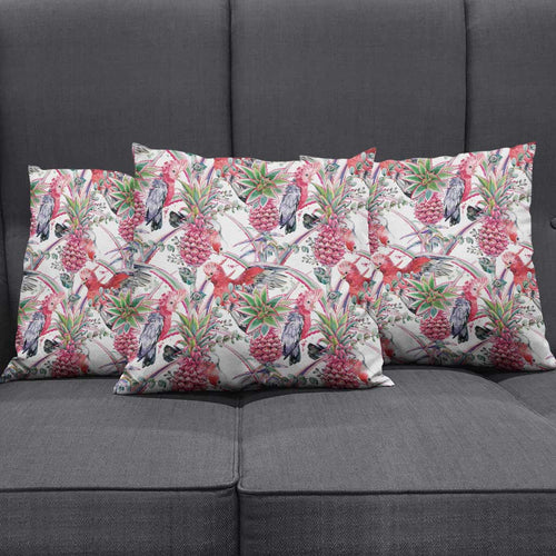 Australia Pink Galah Pillow Cover Rose-breasted Cockatoo Pineapple Seamless Vibes - Aussie Hoodie