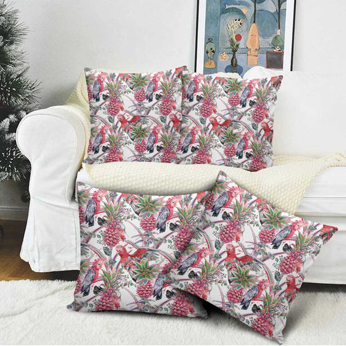 Australia Pink Galah Pillow Cover Rose-breasted Cockatoo Pineapple Seamless Vibes - Aussie Hoodie