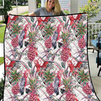 Australia Pink Galah Quilt Rose-breasted Cockatoo Pineapple Seamless Vibes - Aussie Hoodie