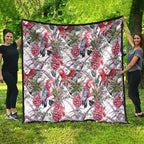 Australia Pink Galah Quilt Rose-breasted Cockatoo Pineapple Seamless Vibes - Aussie Hoodie
