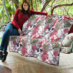 Australia Pink Galah Quilt Rose-breasted Cockatoo Pineapple Seamless Vibes - Aussie Hoodie