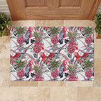 Australia Pink Galah Rubber Doormat Rose-breasted Cockatoo Pineapple Seamless Vibes - Aussie Hoodie