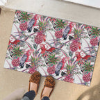 Australia Pink Galah Rubber Doormat Rose-breasted Cockatoo Pineapple Seamless Vibes - Aussie Hoodie