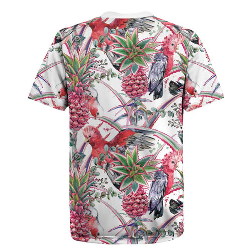 Australia Pink Galah Rugby Jersey Rose-breasted Cockatoo Pineapple Seamless Vibes - Aussie Hoodie