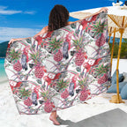 Australia Pink Galah Sarong Rose-breasted Cockatoo Pineapple Seamless Vibes - Aussie Hoodie