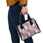 Australia Pink Galah Shoulder Handbag Rose-breasted Cockatoo Pineapple Seamless Vibes - Aussie Hoodie