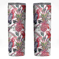 Australia Pink Galah Skinny Tumbler Rose-breasted Cockatoo Pineapple Seamless Vibes - Aussie Hoodie