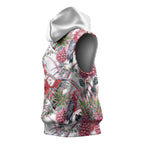 Australia Pink Galah Sleeveless Hoodie Rose-breasted Cockatoo Pineapple Seamless Vibes - Aussie Hoodie