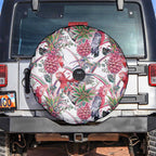 Australia Pink Galah Spare Tire Cover Rose-breasted Cockatoo Pineapple Seamless Vibes - Aussie Hoodie