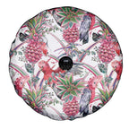 Australia Pink Galah Spare Tire Cover Rose-breasted Cockatoo Pineapple Seamless Vibes - Aussie Hoodie