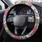 Australia Pink Galah Steering Wheel Cover Rose-breasted Cockatoo Pineapple Seamless Vibes - Aussie Hoodie