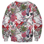 Australia Pink Galah Sweatshirt Rose-breasted Cockatoo Pineapple Seamless Vibes - Aussie Hoodie
