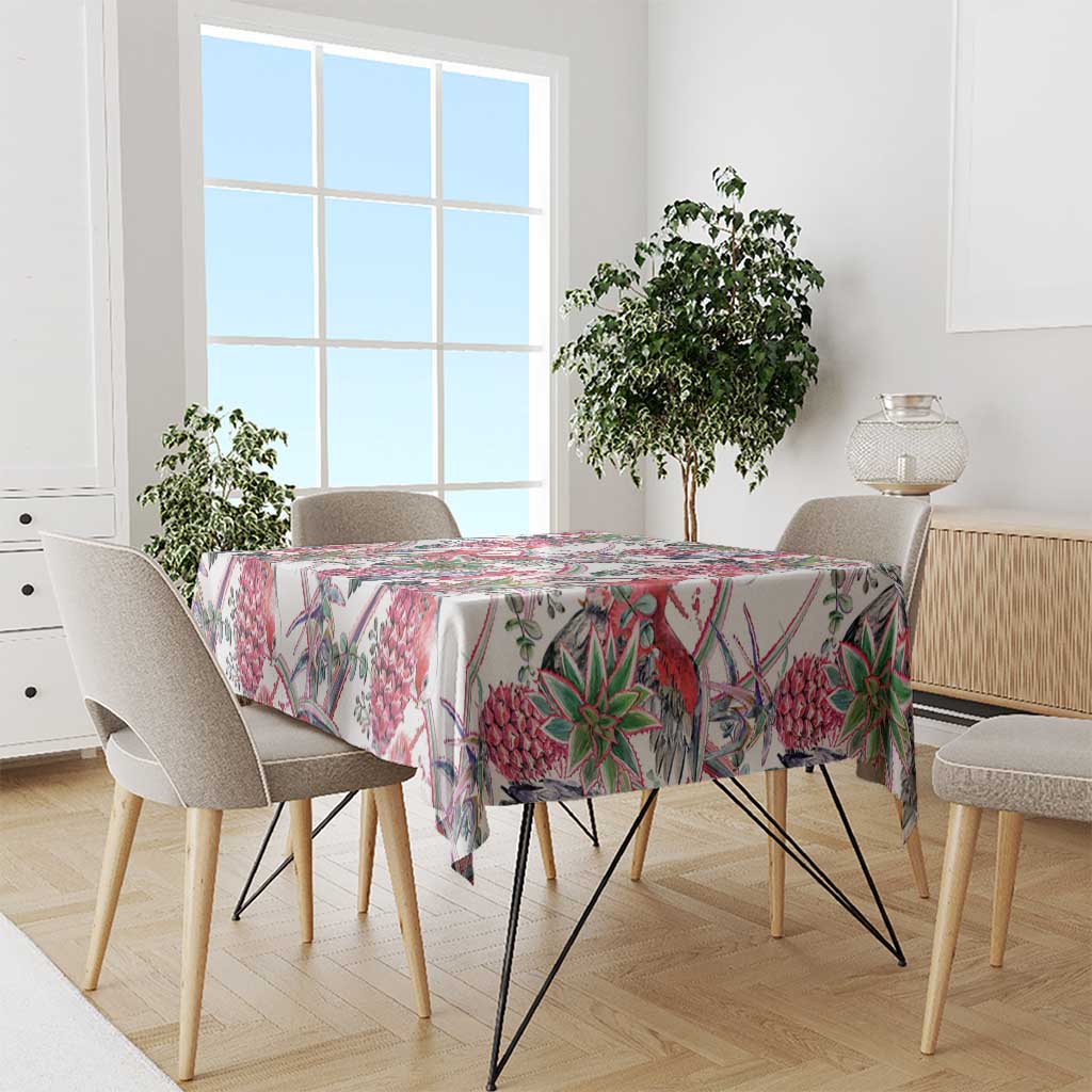 Australia Pink Galah Tablecloth Rose-breasted Cockatoo Pineapple Seamless Vibes - Aussie Hoodie