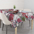 Australia Pink Galah Tablecloth Rose-breasted Cockatoo Pineapple Seamless Vibes - Aussie Hoodie