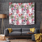 Australia Pink Galah Tapestry Rose-breasted Cockatoo Pineapple Seamless Vibes - Aussie Hoodie