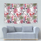Australia Pink Galah Tapestry Rose-breasted Cockatoo Pineapple Seamless Vibes - Aussie Hoodie