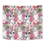 Australia Pink Galah Tapestry Rose-breasted Cockatoo Pineapple Seamless Vibes - Aussie Hoodie