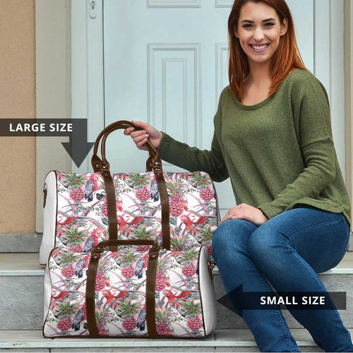 Australia Pink Galah Travel Bag Rose-breasted Cockatoo Pineapple Seamless Vibes - Aussie Hoodie