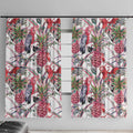 Australia Pink Galah Window Curtain Rose-breasted Cockatoo Pineapple Seamless Vibes - Aussie Hoodie