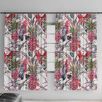 Australia Pink Galah Window Curtain Rose-breasted Cockatoo Pineapple Seamless Vibes - Aussie Hoodie